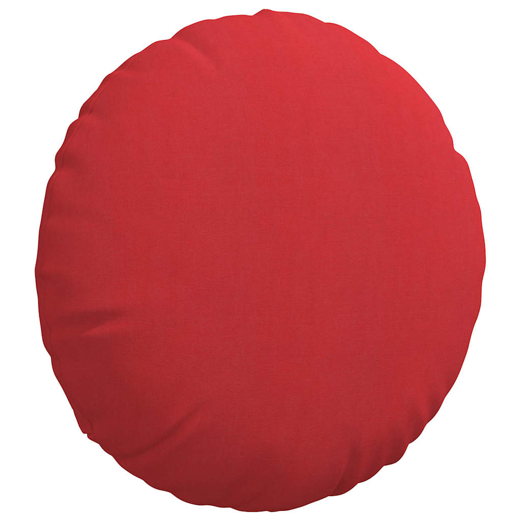 Sædepuder 2 pcs Rød Ø50 x 19 cm Stof