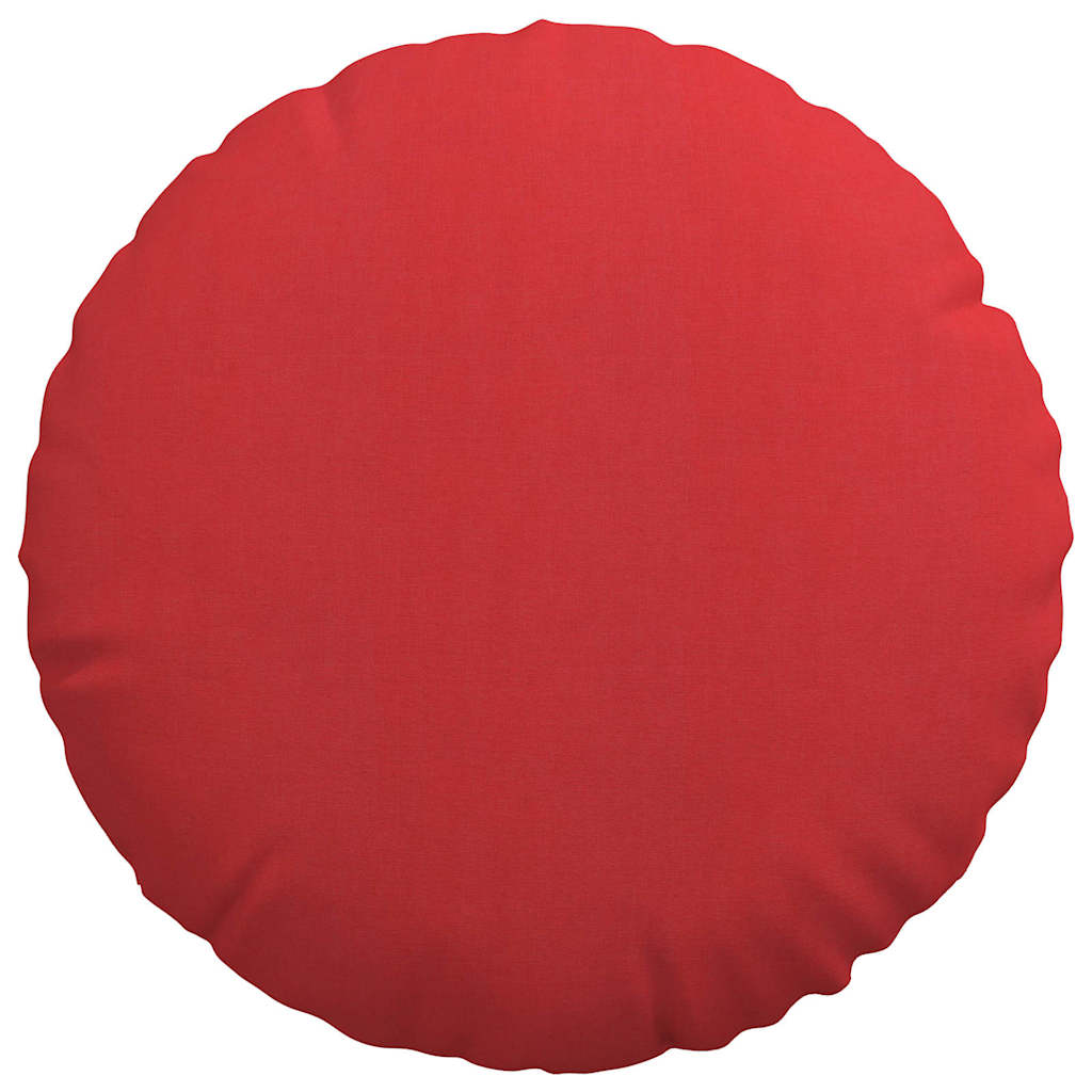 Sædepuder 2 pcs Rød Ø50 x 19 cm Stof