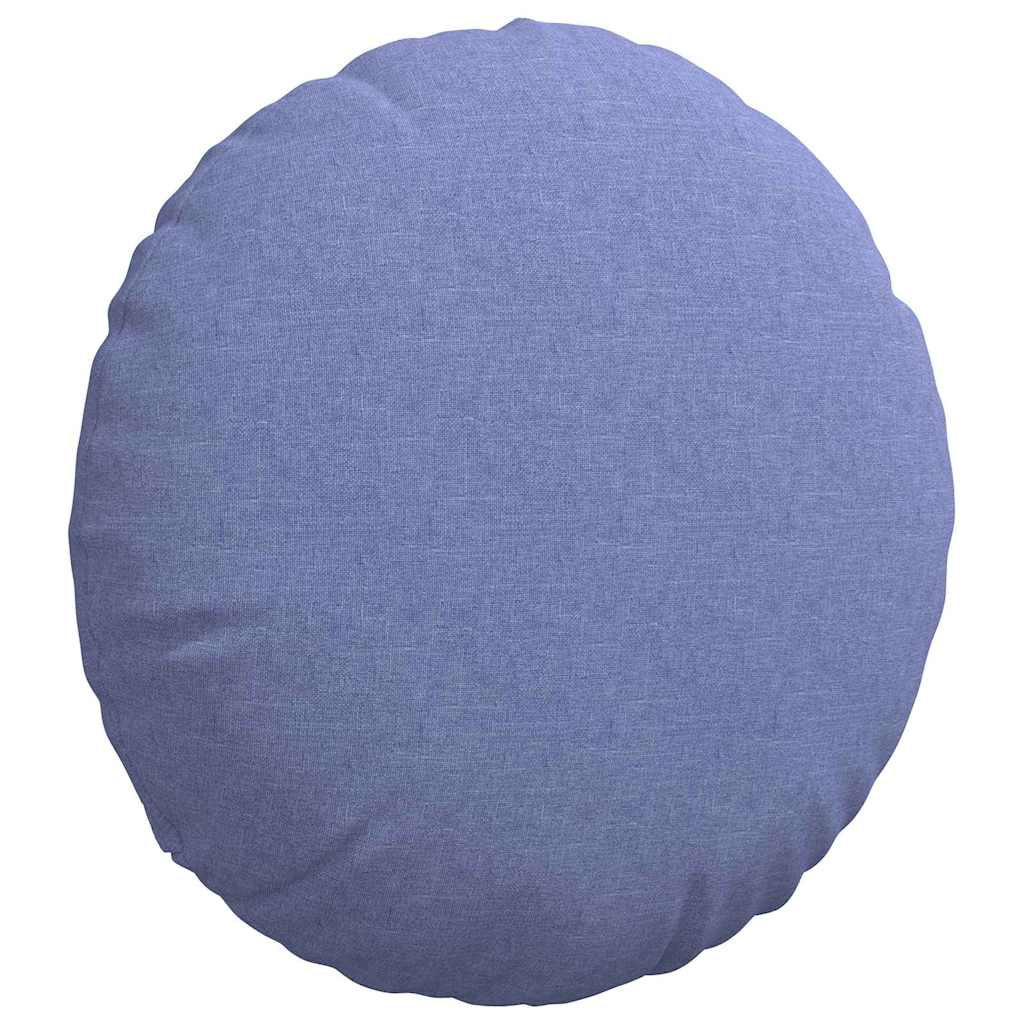 Sædepuder 2 pcs Jeans blå Ø50 x 19 cm Stof