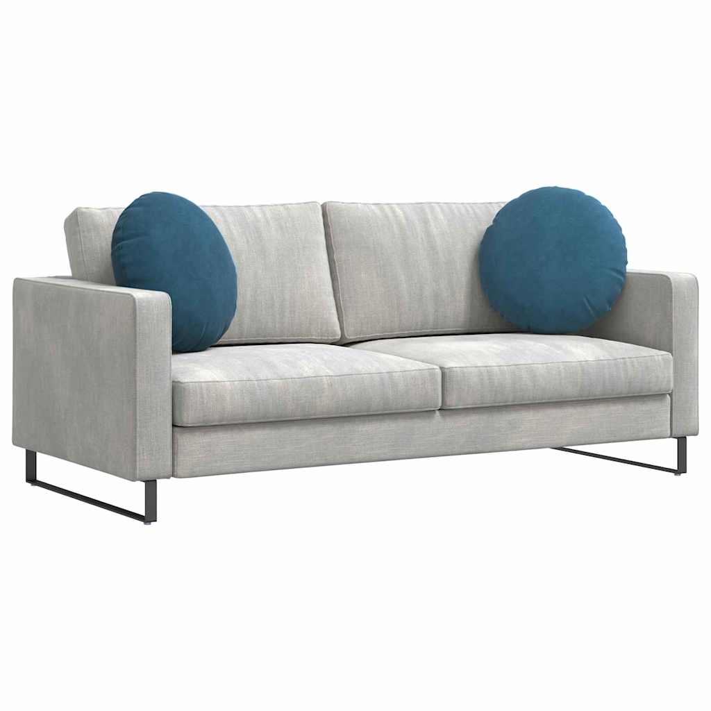 Sædepuder 2 pcs Blå Ø50 x 19 cm Fløjl