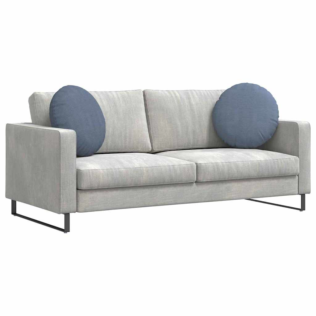 Sædepuder 2 pcs Blå Ø50 x 19 cm Velourstof
