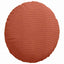 Sædepuder 2 pcs Rød orange Ø50 x 19 cm Velourstof