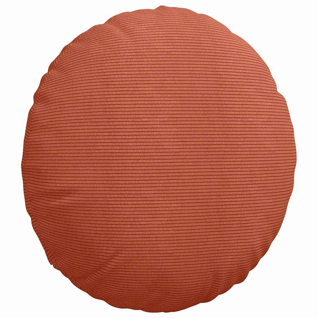 Sædepuder 2 pcs Rød orange Ø50 x 19 cm Velourstof