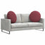 Sædepuder 2 pcs Vinrød Ø60 x 21 cm Stof