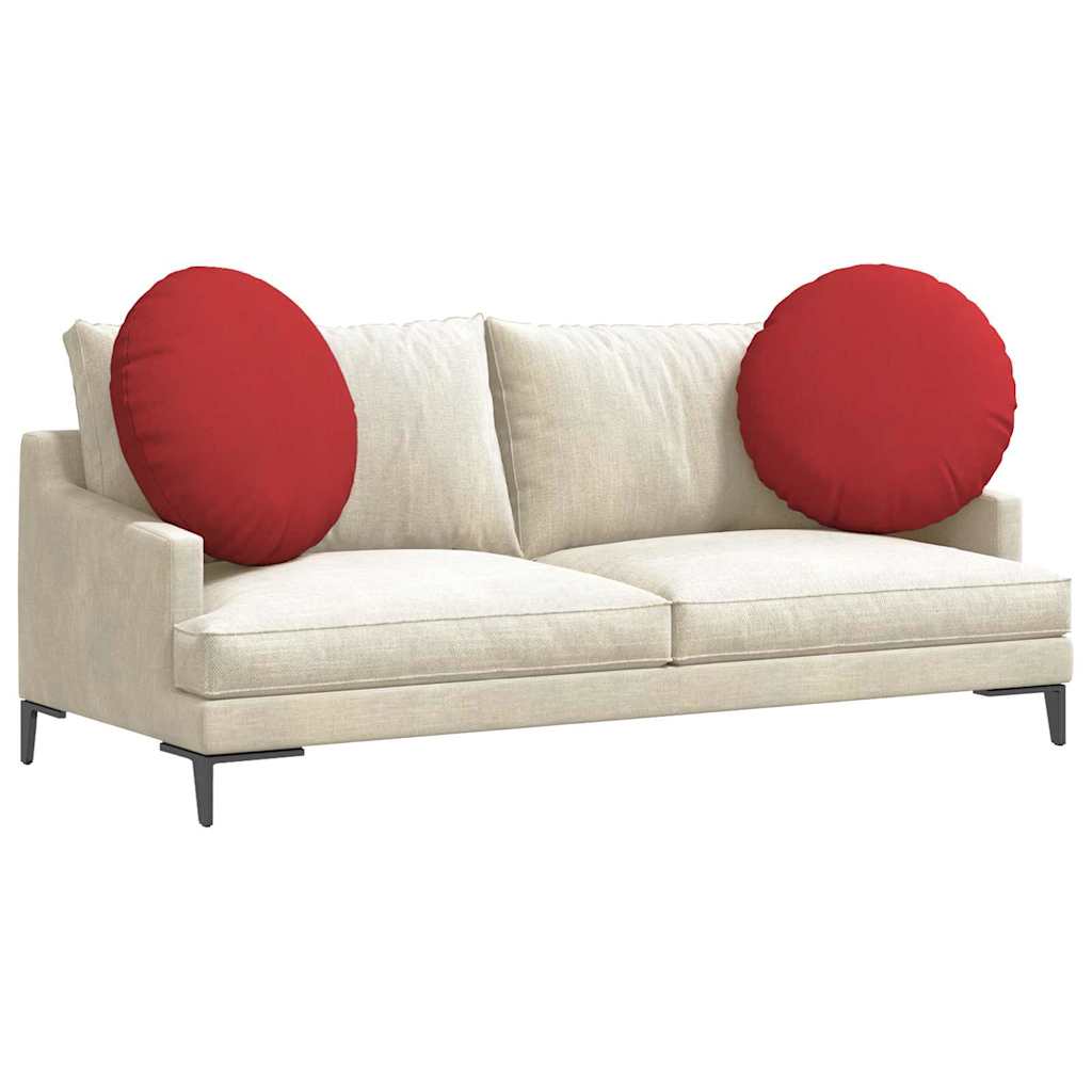 Sædepuder 2 pcs Rød Ø60 x 21 cm Stof