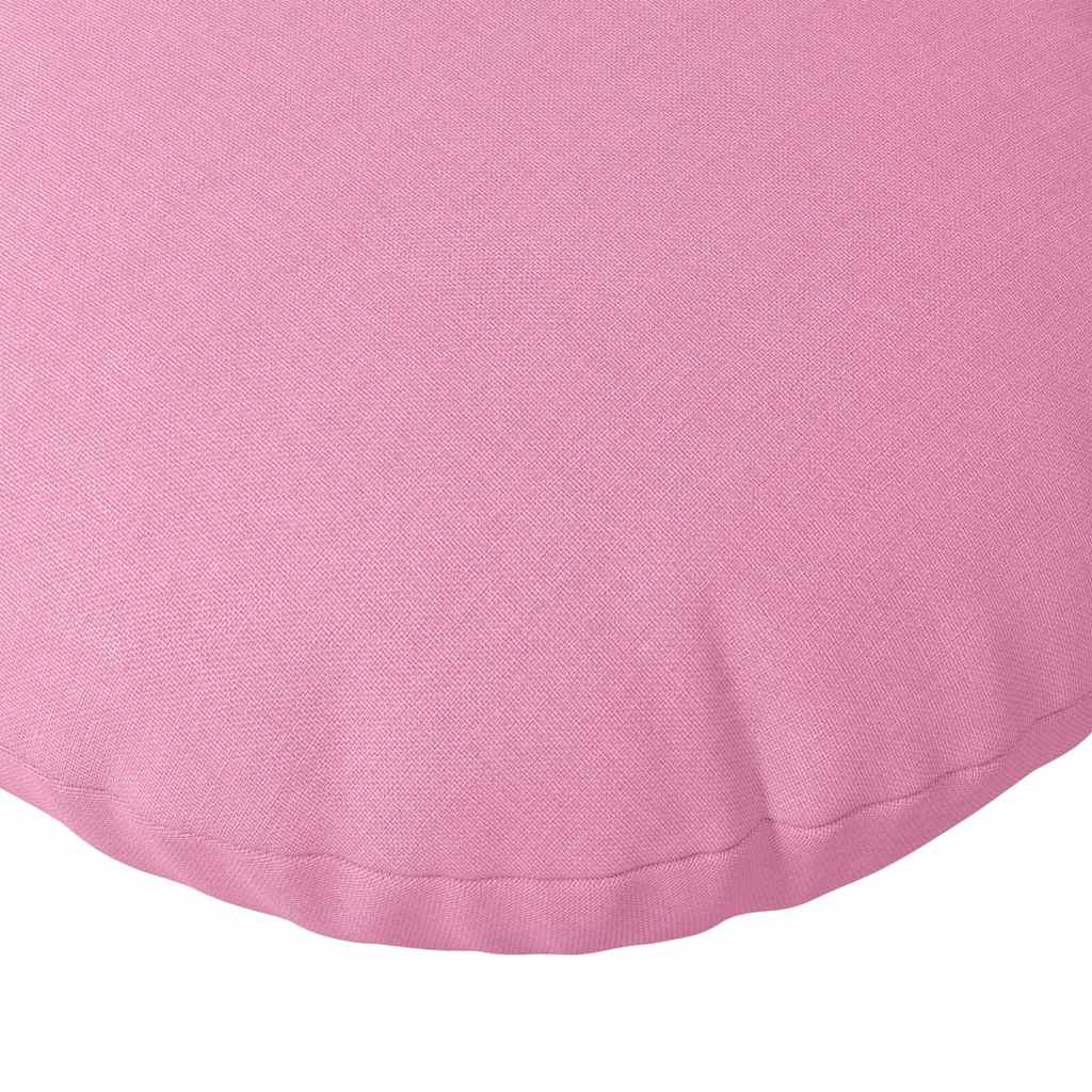Sædepuder 2 pcs Lyserød Ø60 x 21 cm Stof