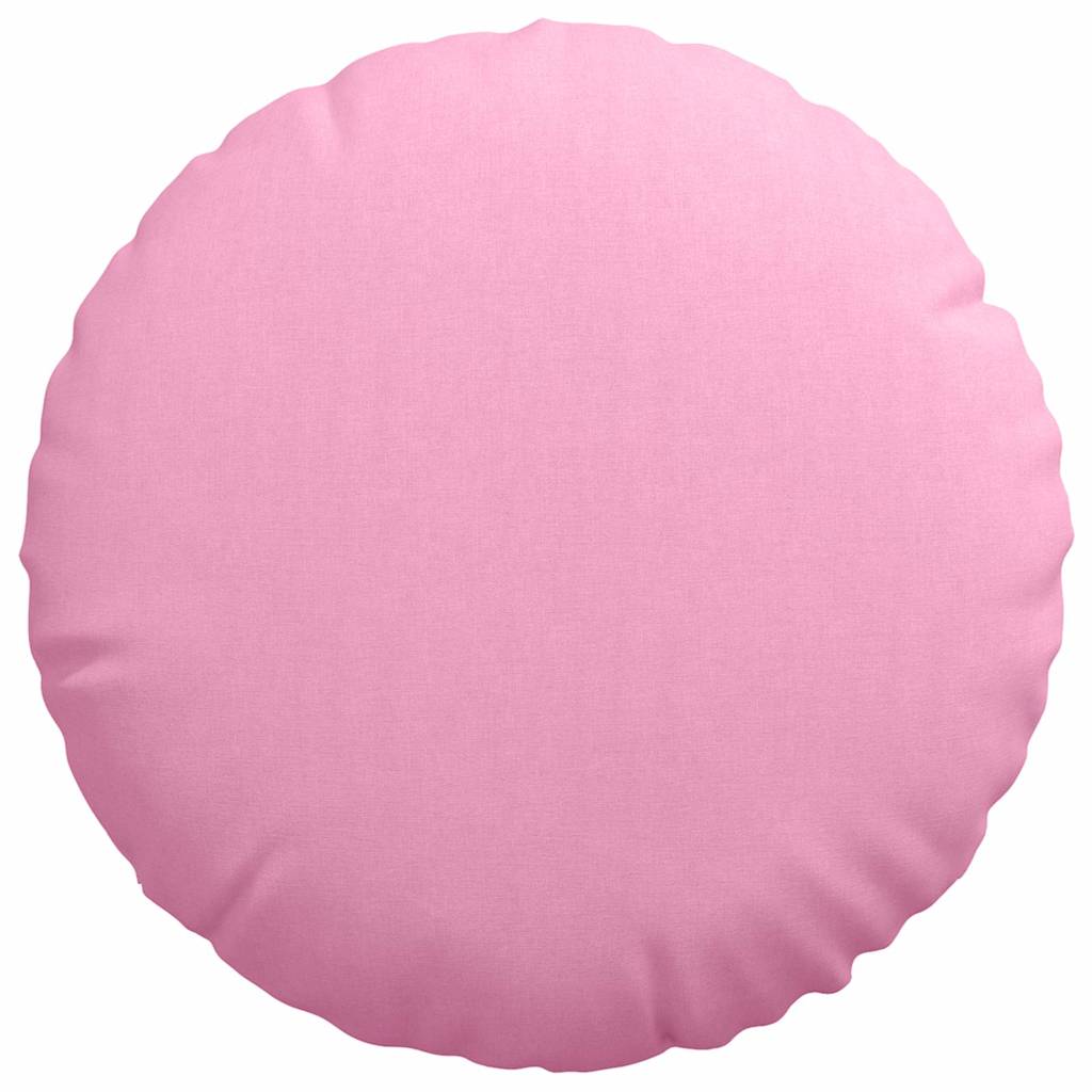 Sædepuder 2 pcs Lyserød Ø60 x 21 cm Stof