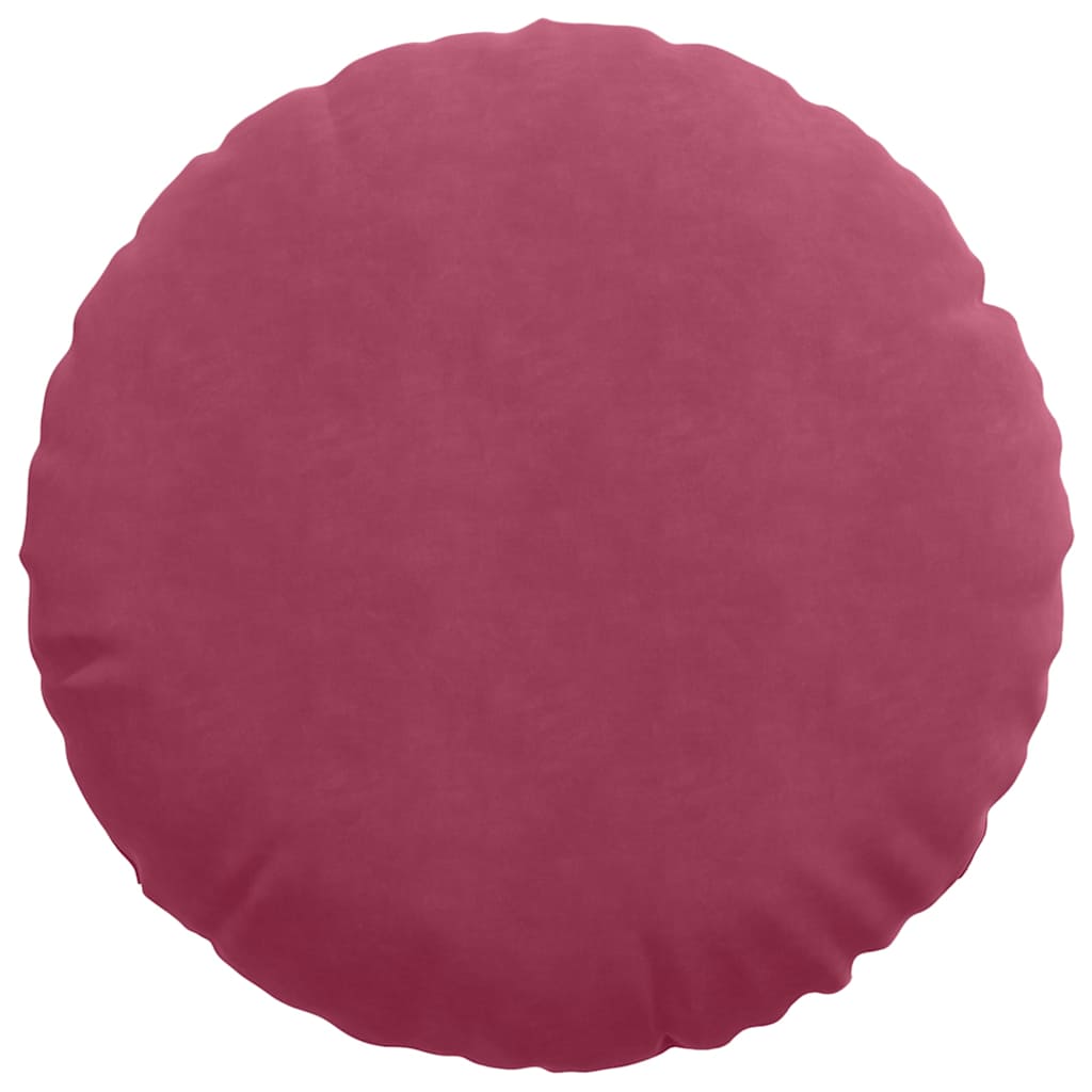 Sædepuder 2 pcs Vinrød Ø60 x 21 cm Fløjl