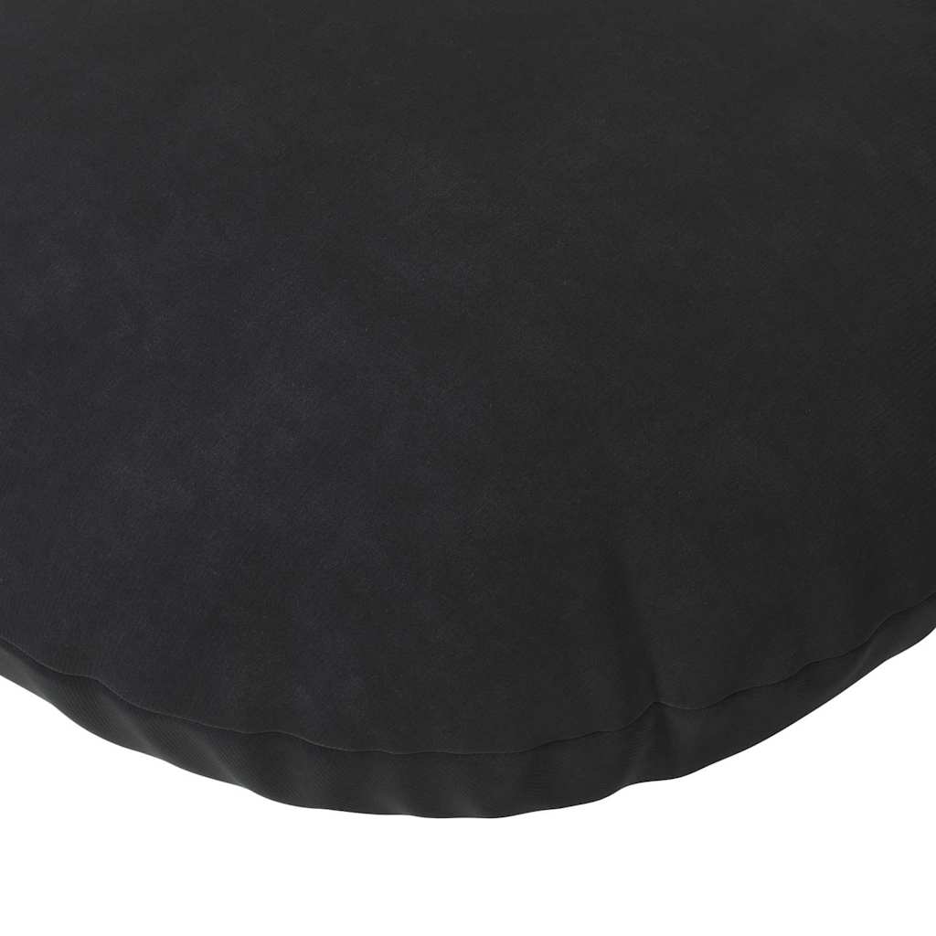 Sædepuder 2 pcs Sort Ø60 x 21 cm Fløjl