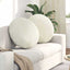 Sædepuder 2 pcs Creme Ø60 x 21 cm Fløjl