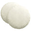 Sædepuder 2 pcs Creme Ø60 x 21 cm Fløjl