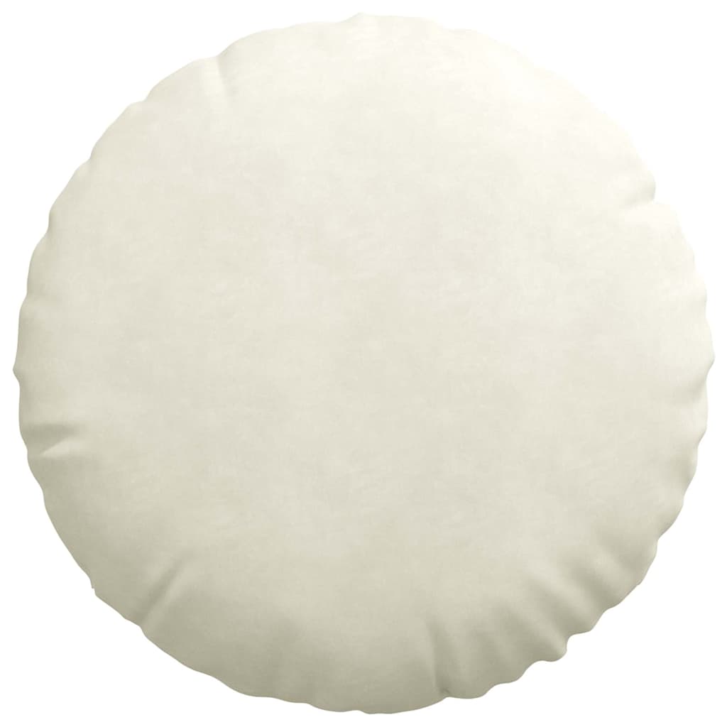 Sædepuder 2 pcs Creme Ø60 x 21 cm Fløjl