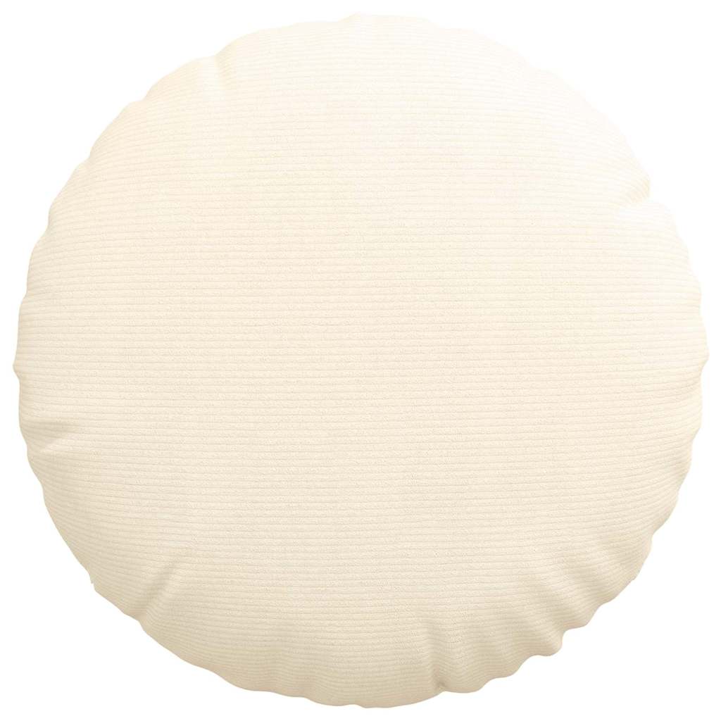 Sædepuder 2 pcs Creme Ø60 x 21 cm Velourstof