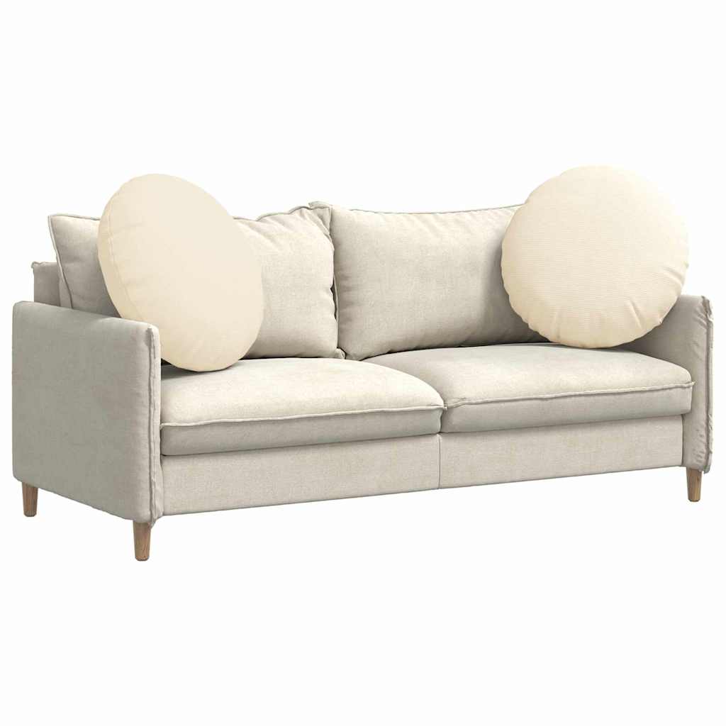 Sædepuder 2 pcs Creme Ø60 x 21 cm Velourstof