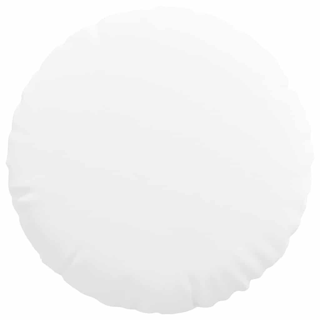 Sædepuder 2 pcs Hvid Ø80 x 29 cm Stof