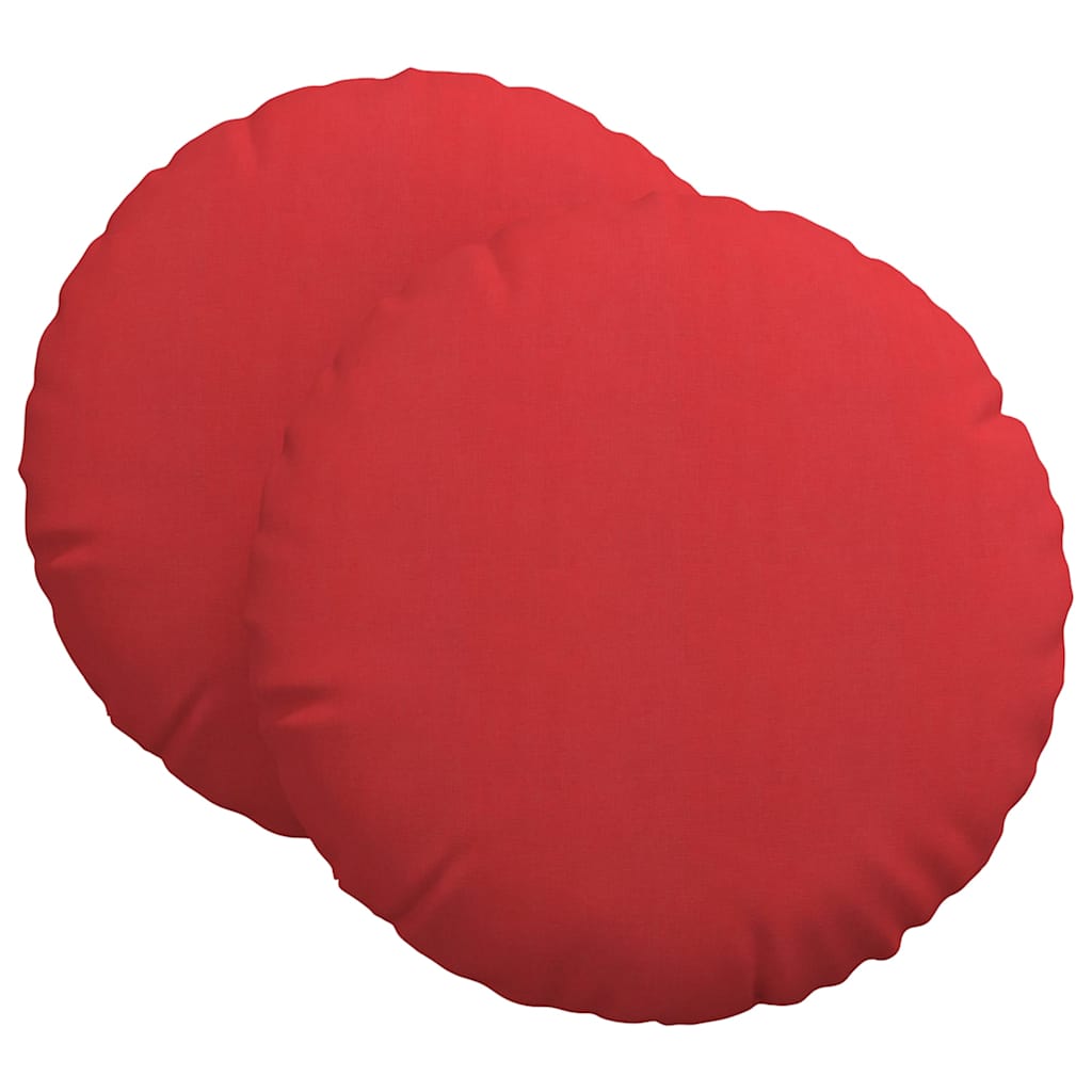 Sædepuder 2 pcs Rød Ø80 x 29 cm Stof