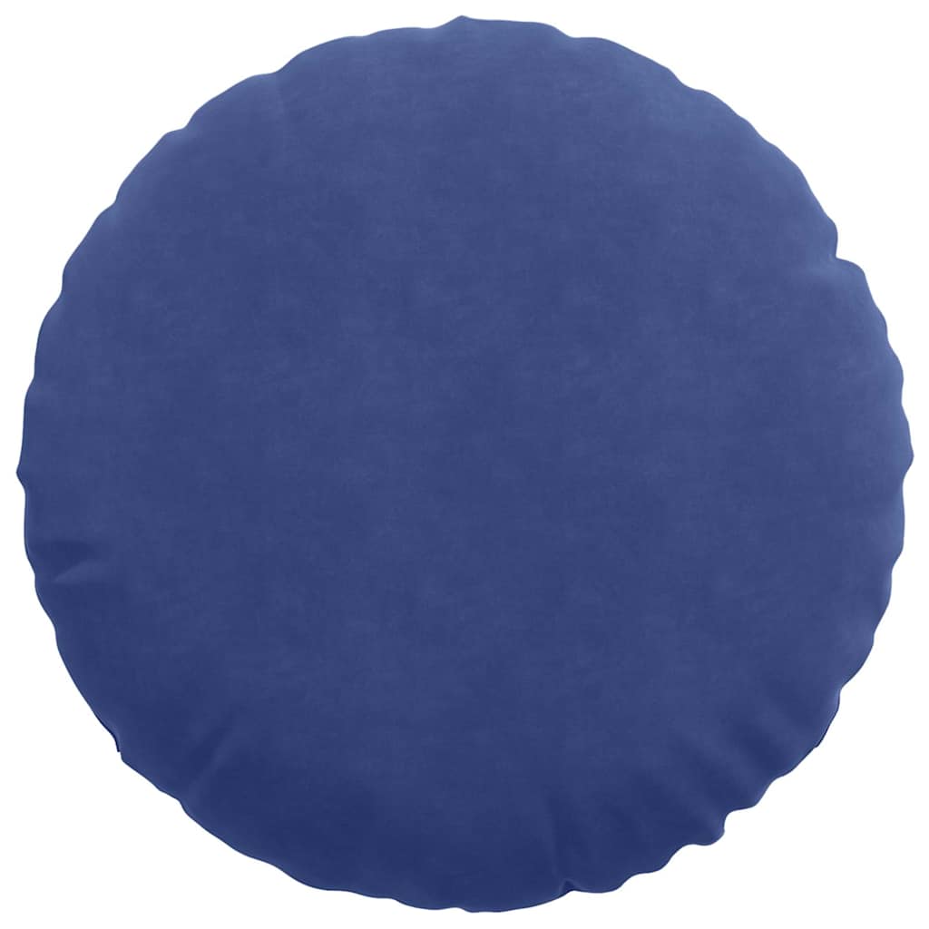 Sædepuder 2 pcs Politi blå Ø 40 x 13 cm Fløjl