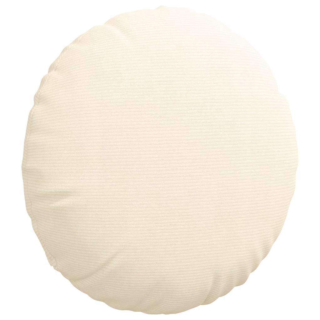 Sædepuder 2 pcs Creme Ø 80 cm Velourstof