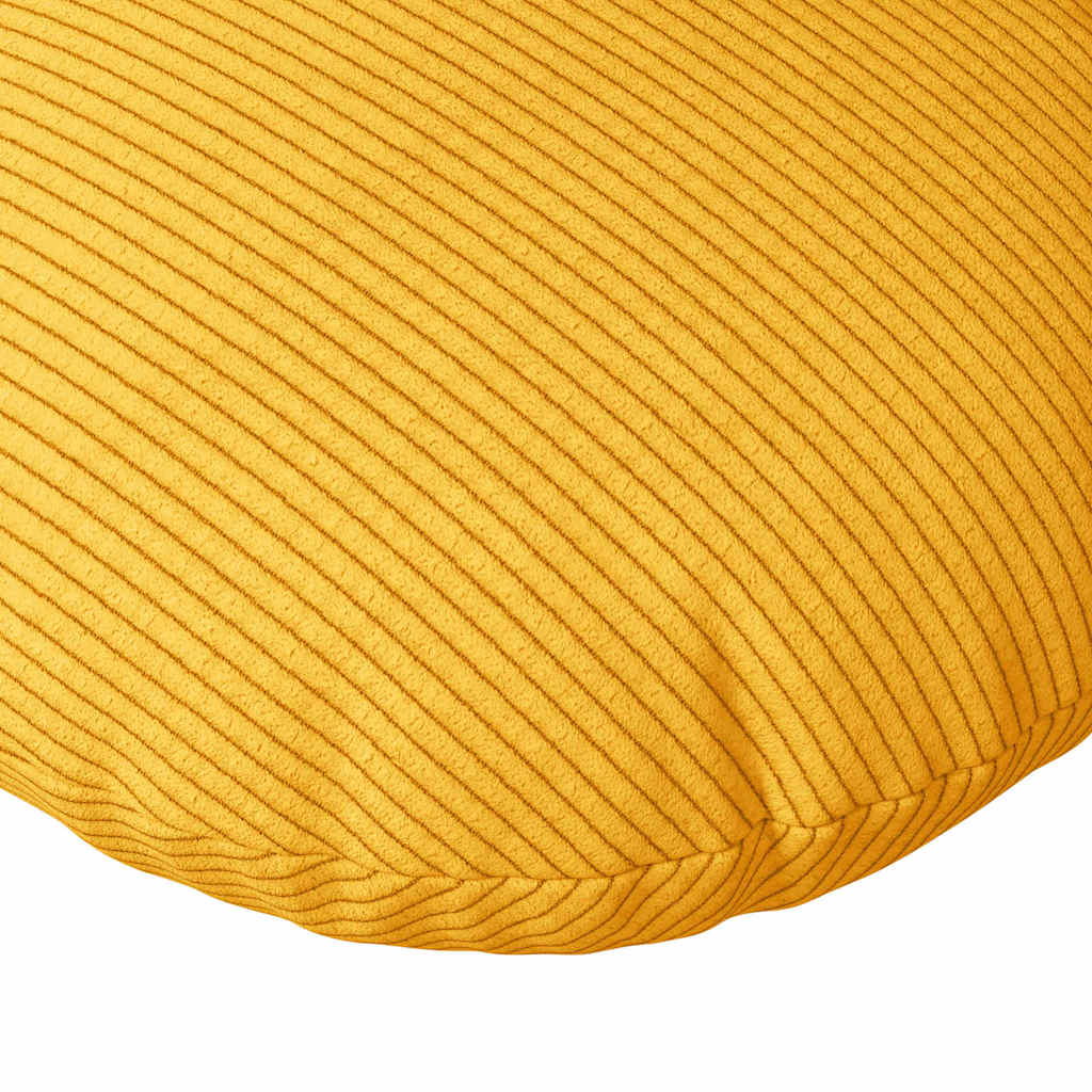 Sædepuder 2 pcs Lys Gul Ø 80 cm Velourstof