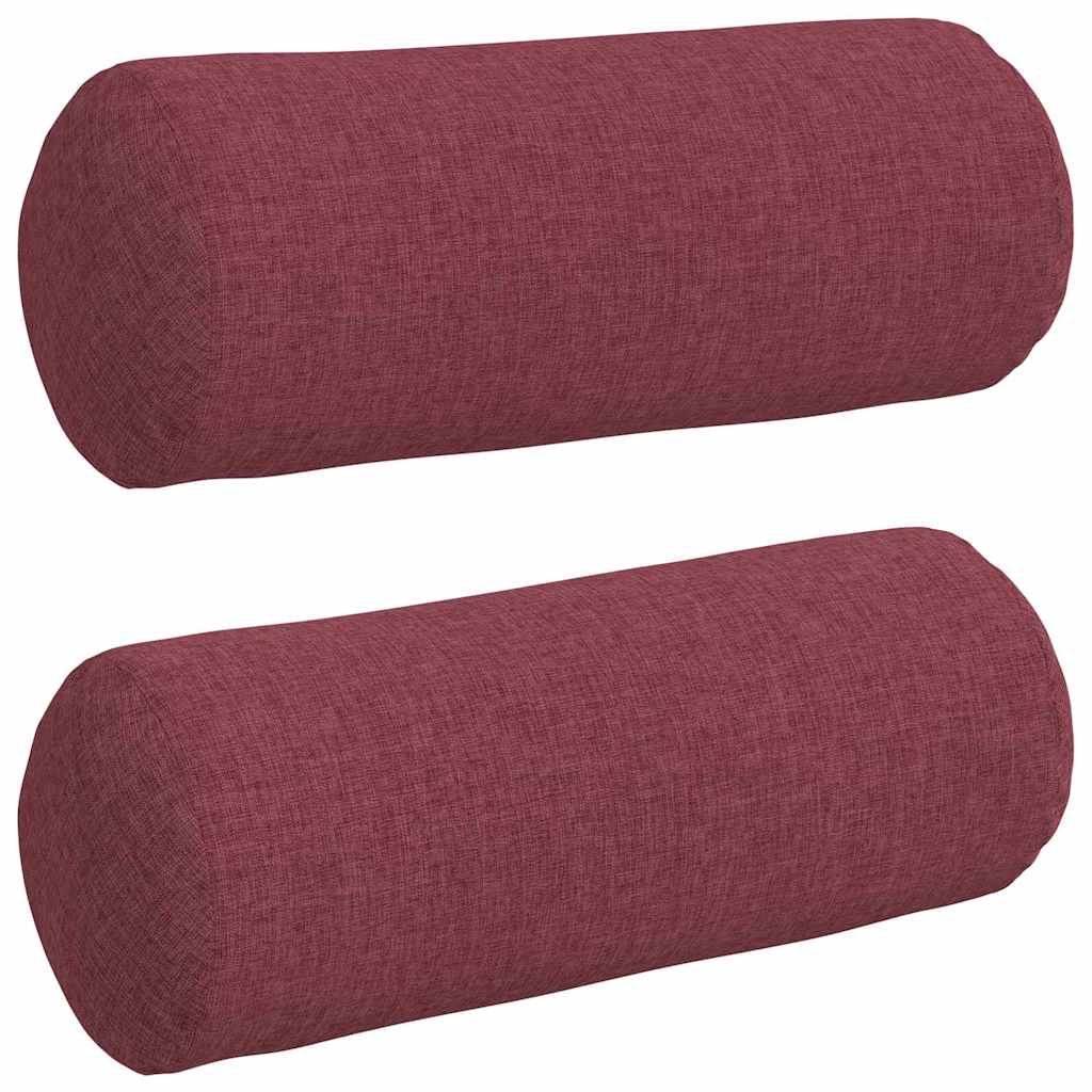 Bolsterpuder 2 pcs Vinrød Ø 15 x 40 cm Stof