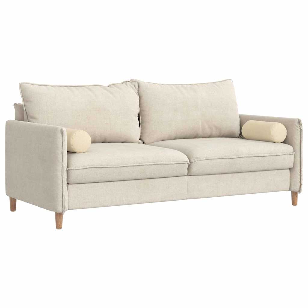 Bolsterpuder 2 pcs Creme Ø 15 x 40 cm Stof