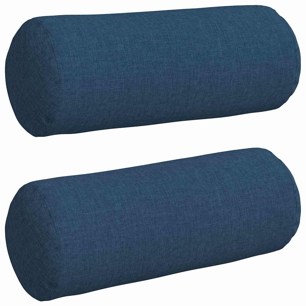 Bolsterpuder 2 pcs Blå Ø 15 x 40 cm Stof