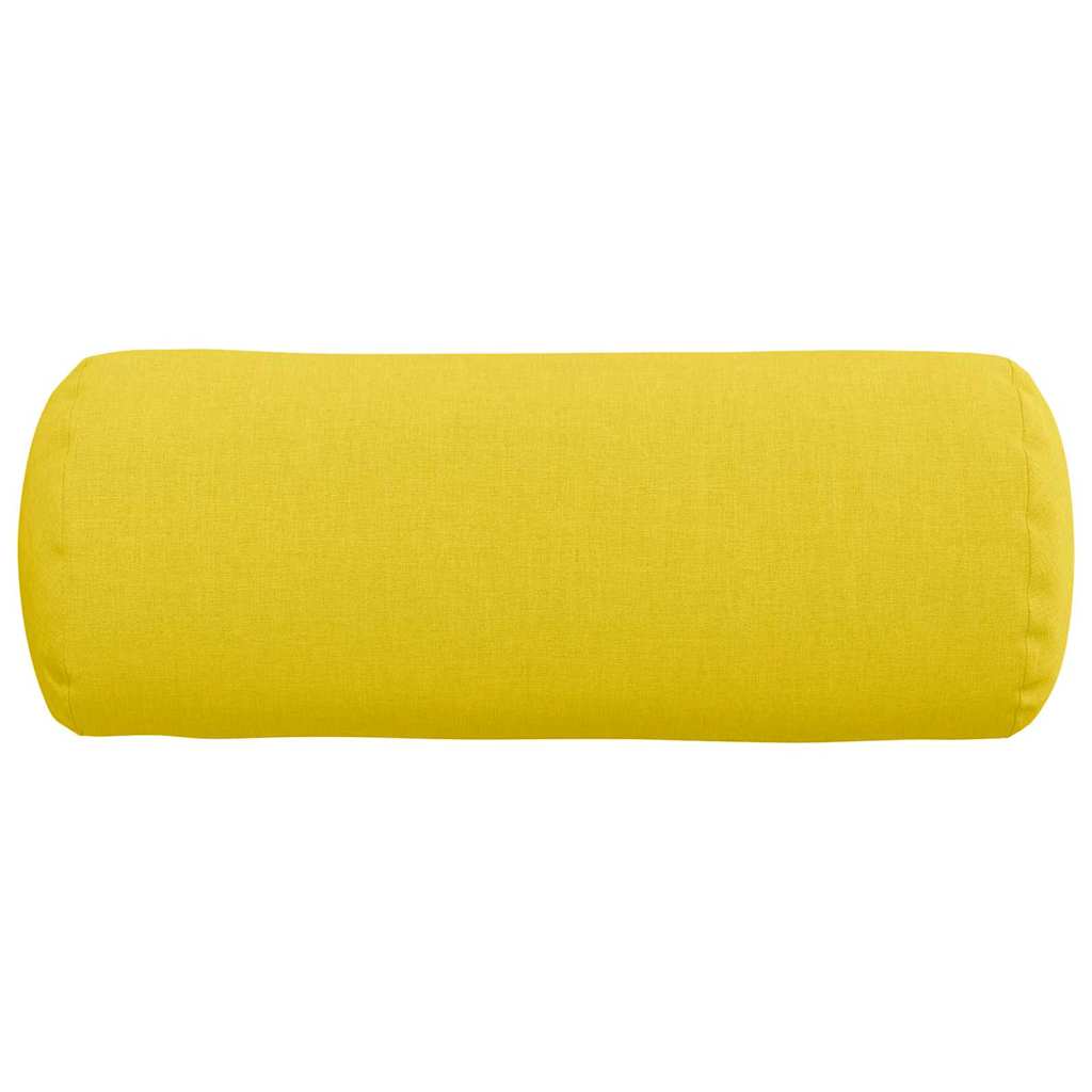 Bolsterpuder 2 pcs Lys Gul Ø 15 x 40 cm Stof
