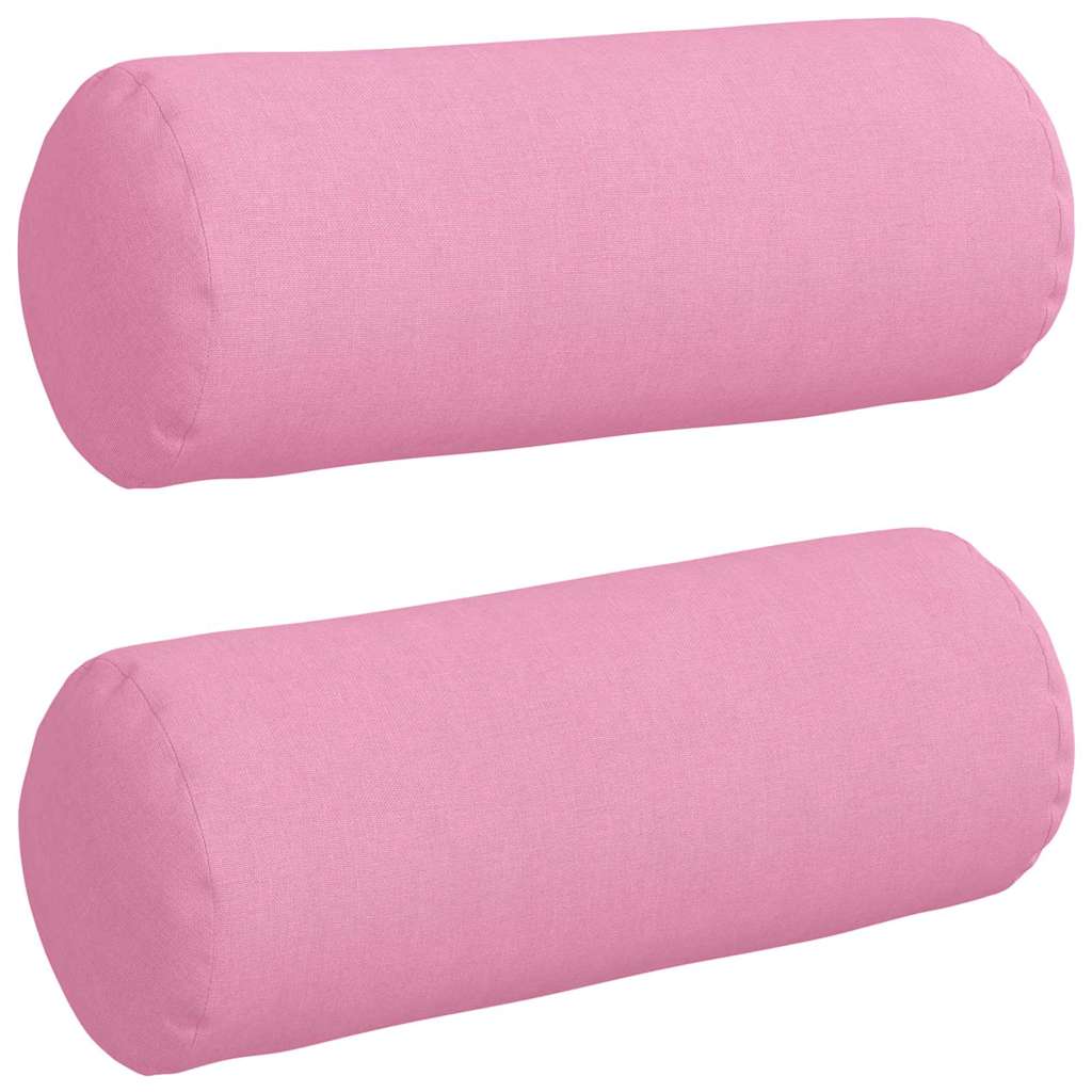 Bolsterpuder 2 pcs Lyserød Ø 15 x 40 cm Stof