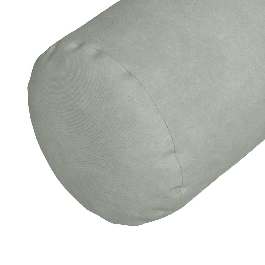 Bolsterpuder 2 pcs Lysegrå Ø 15 x 40 cm Velourstof