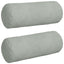 Bolsterpuder 2 pcs Lysegrå Ø 15 x 40 cm Velourstof