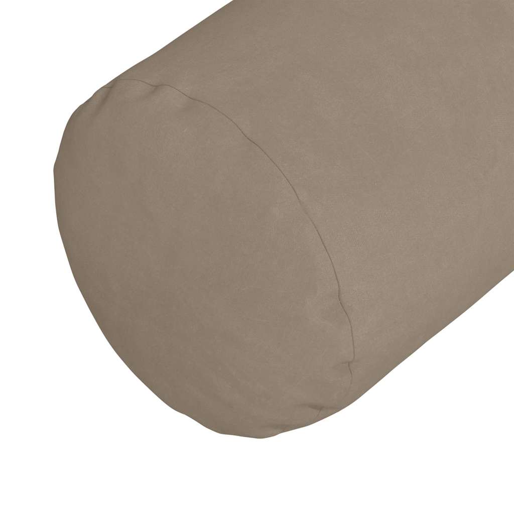 Bolsterpuder 2 pcs Gråbrun Ø 15 x 40 cm Mikrofiberstof