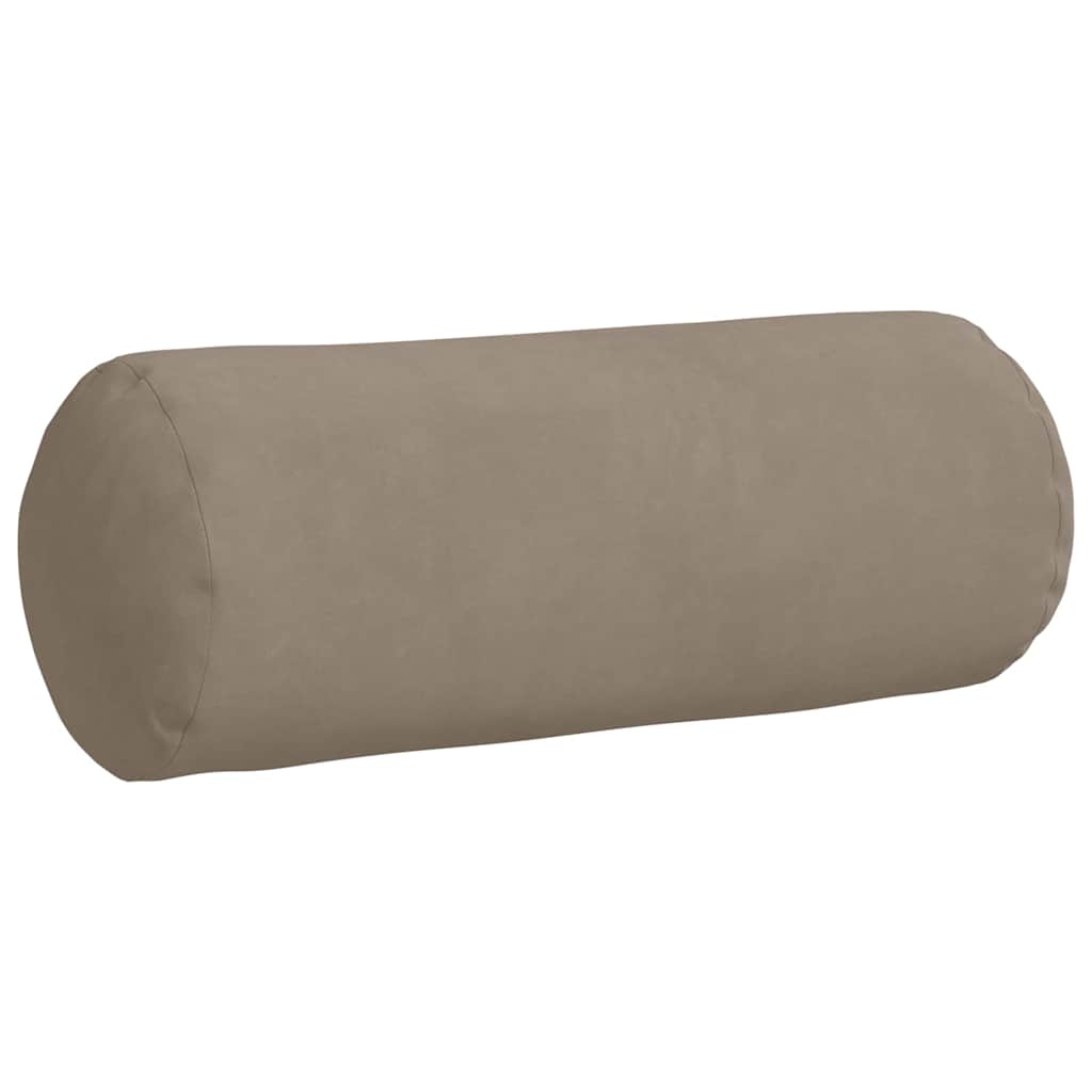 Bolsterpuder 2 pcs Gråbrun Ø 15 x 40 cm Mikrofiberstof