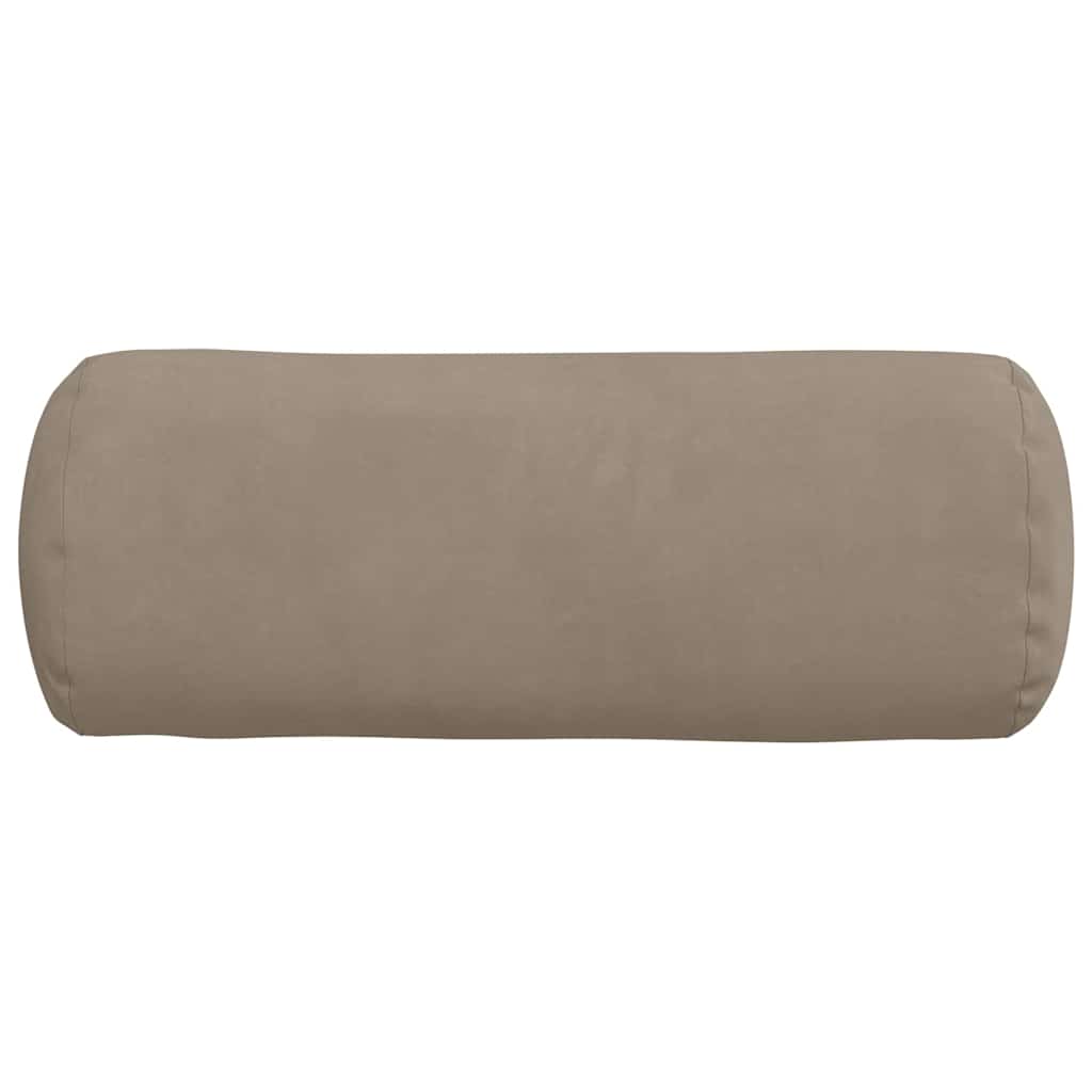 Bolsterpuder 2 pcs Gråbrun Ø 15 x 40 cm Mikrofiberstof