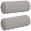Bolsterpuder 2 pcs Lysegrå Ø 15 x 40 cm Mikrofiberstof
