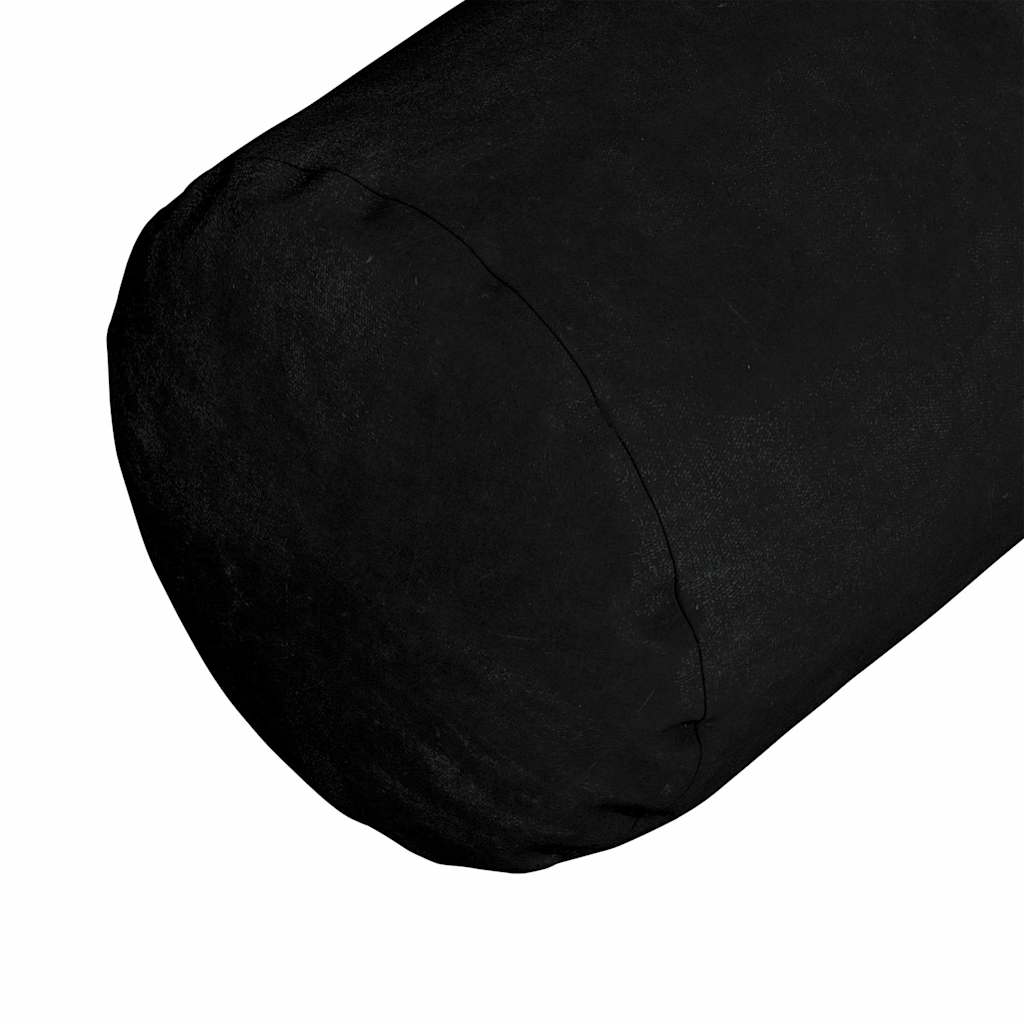 Bolsterpuder 2 pcs Sort Ø 15 x 40 cm Mikrofiberstof