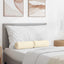 Bolsterpuder 2 pcs Creme Ø 15 x 40 cm Velourstof