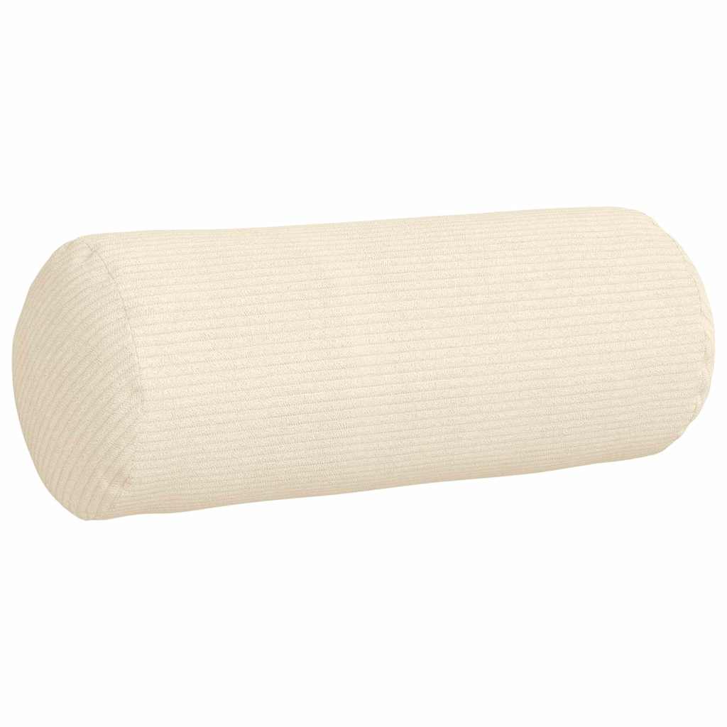 Bolsterpuder 2 pcs Creme Ø 15 x 40 cm Velourstof