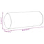 Bolsterpuder 2 pcs Creme Ø 15 x 40 cm Velourstof