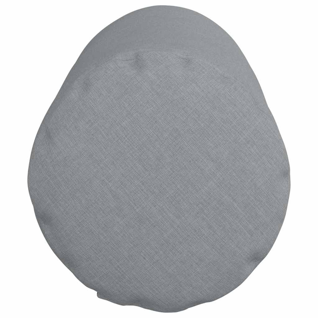 Bolsterpuder 2 pcs Lysegrå Ø 25 x 70 cm Stof