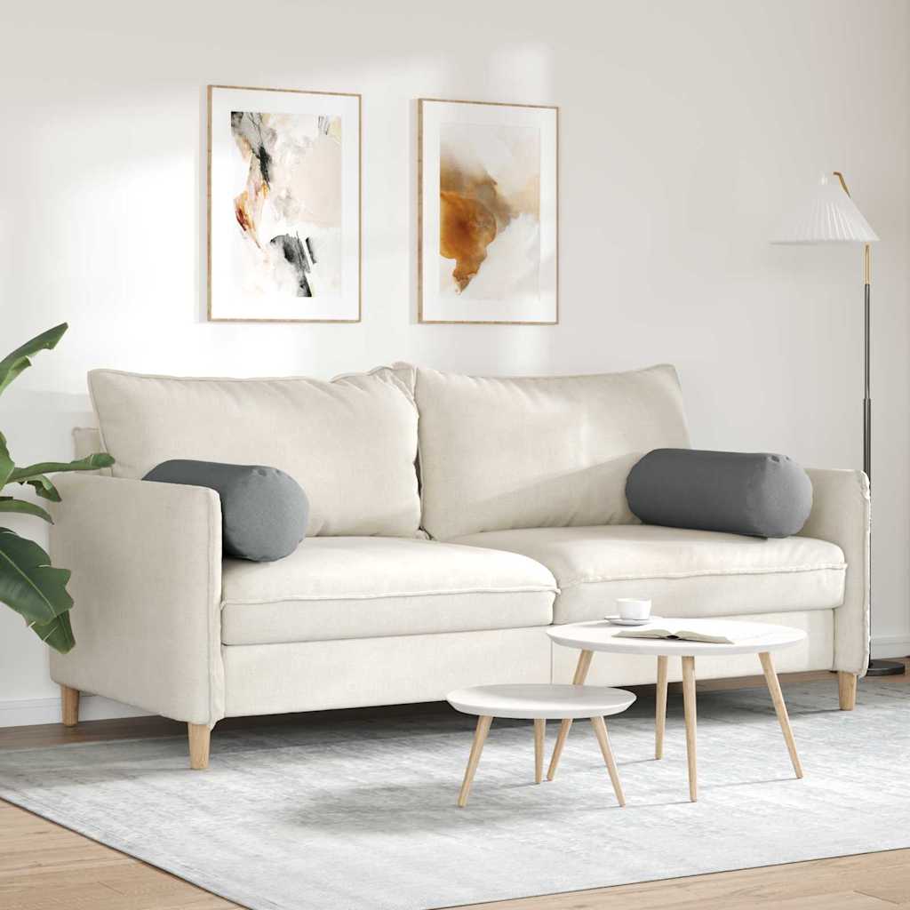 Bolsterpuder 2 pcs Mørkegrå Ø 25 x 70 cm Stof
