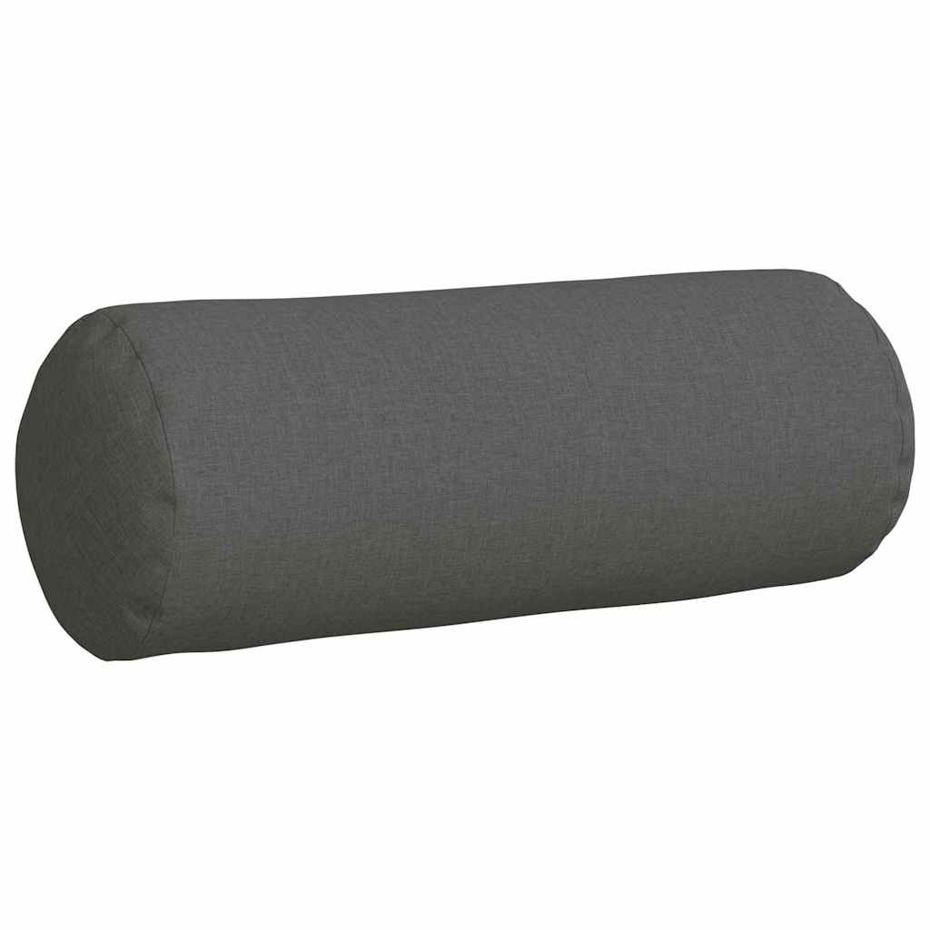 Bolsterpuder 2 pcs Mørkegrå Ø 25 x 70 cm Stof