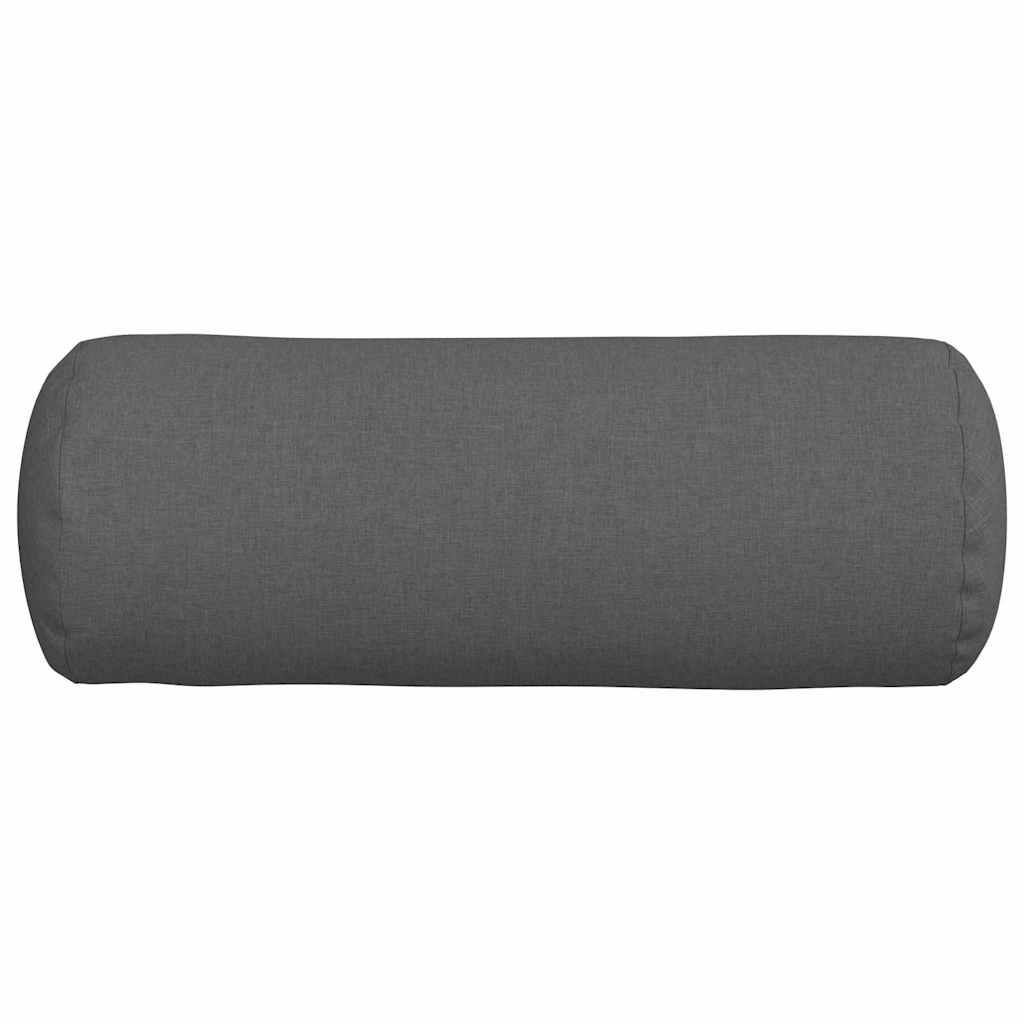 Bolsterpuder 2 pcs Mørkegrå Ø 25 x 70 cm Stof