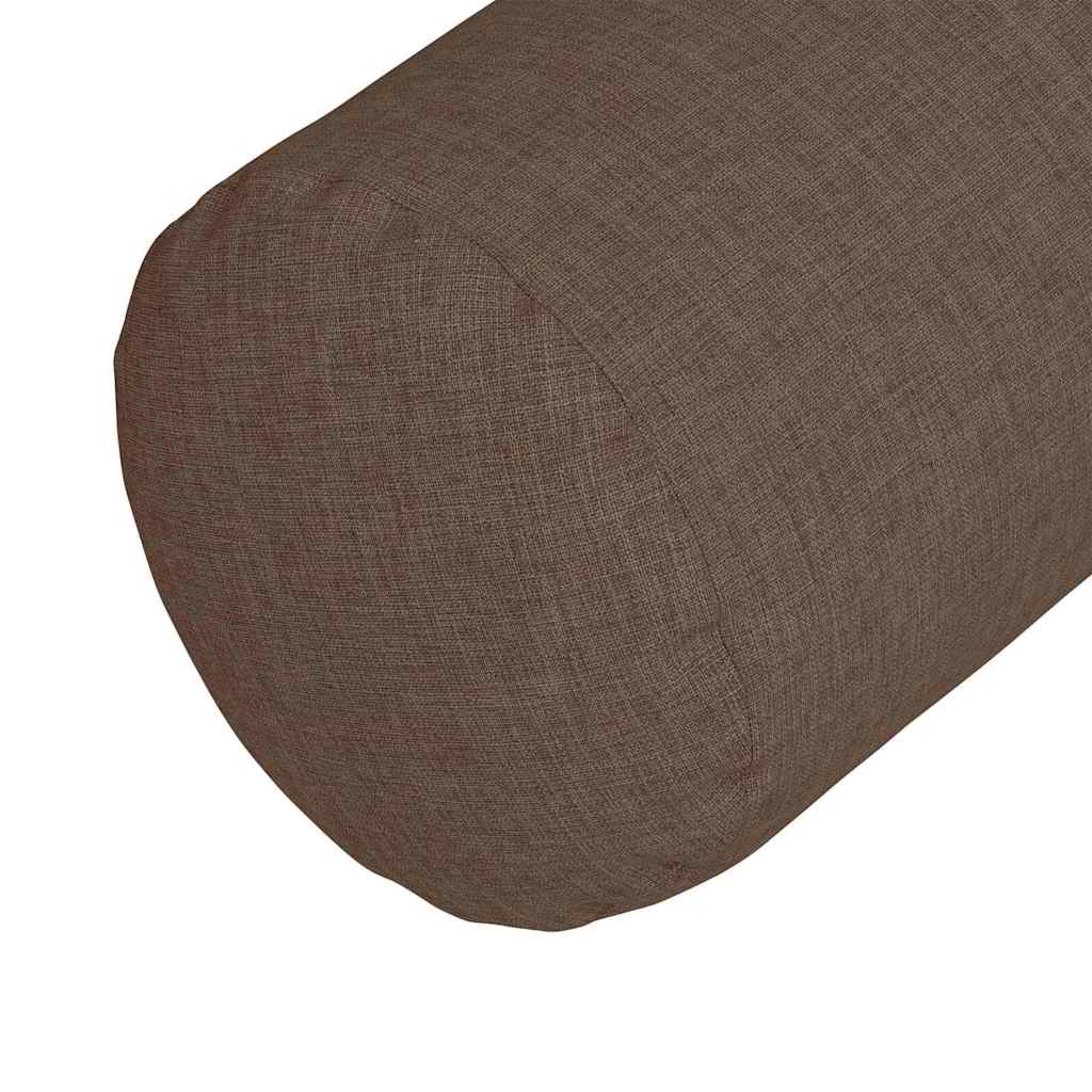 Bolsterpuder 2 pcs Brun Ø 25 x 70 cm Stof