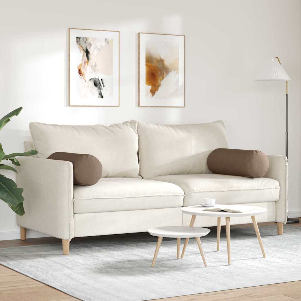 Bolsterpuder 2 pcs Brun Ø 25 x 70 cm Stof