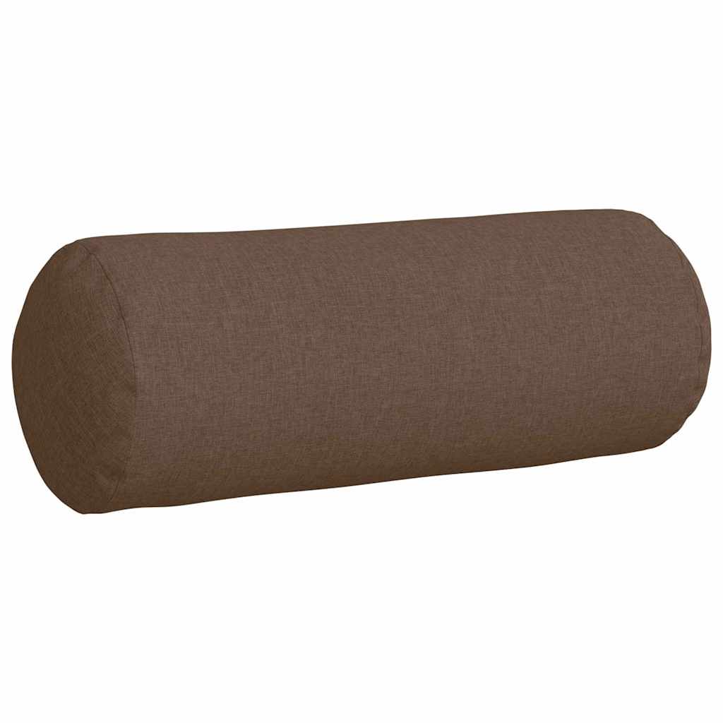 Bolsterpuder 2 pcs Brun Ø 25 x 70 cm Stof
