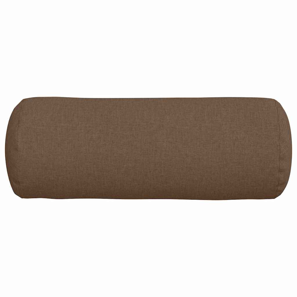 Bolsterpuder 2 pcs Brun Ø 25 x 70 cm Stof