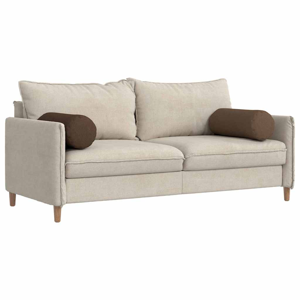 Bolsterpuder 2 pcs Brun Ø 25 x 70 cm Stof