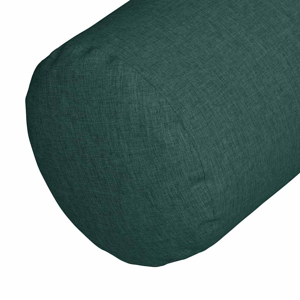 Bolsterpuder 2 pcs Mørkegrøn Ø 25 x 70 cm Stof