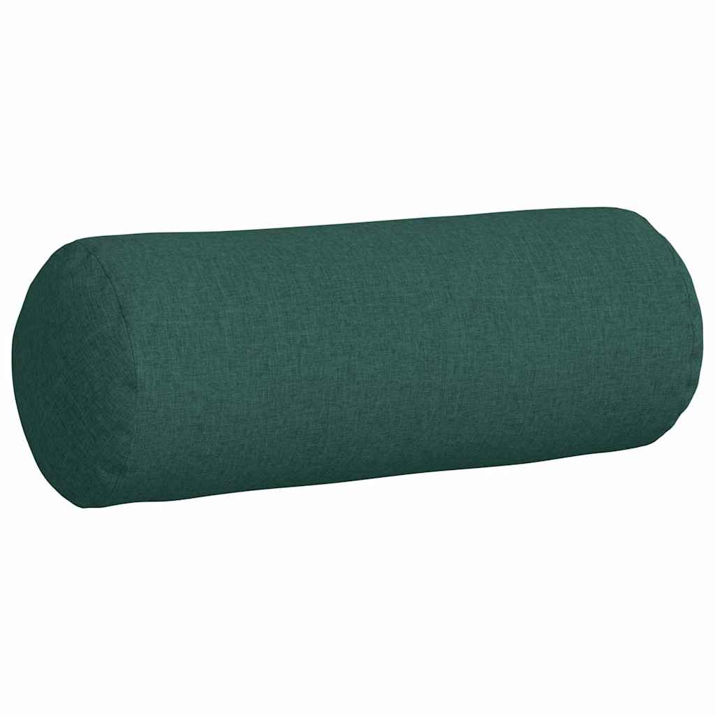 Bolsterpuder 2 pcs Mørkegrøn Ø 25 x 70 cm Stof