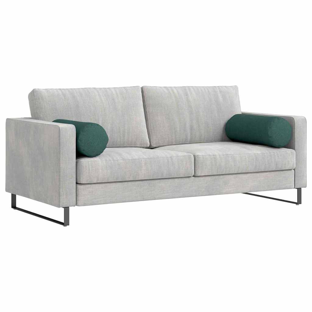 Bolsterpuder 2 pcs Mørkegrøn Ø 25 x 70 cm Stof